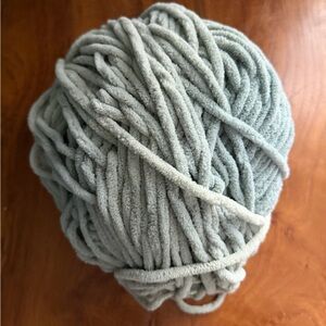 245 grams Bernat Blanket cozy yarn in Misty Green